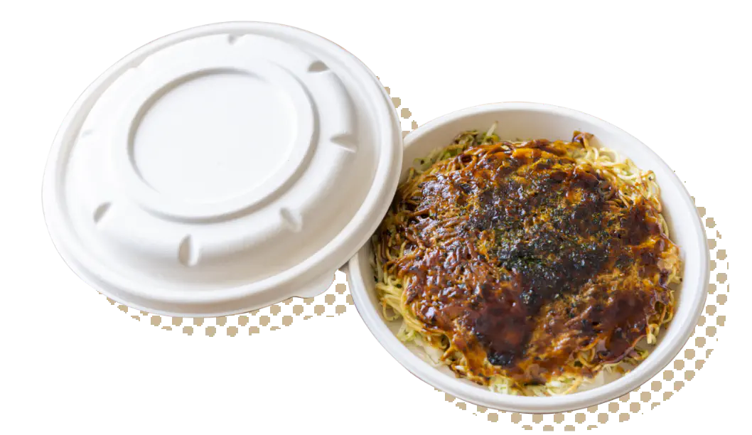 お好み焼用テイクアウト容器